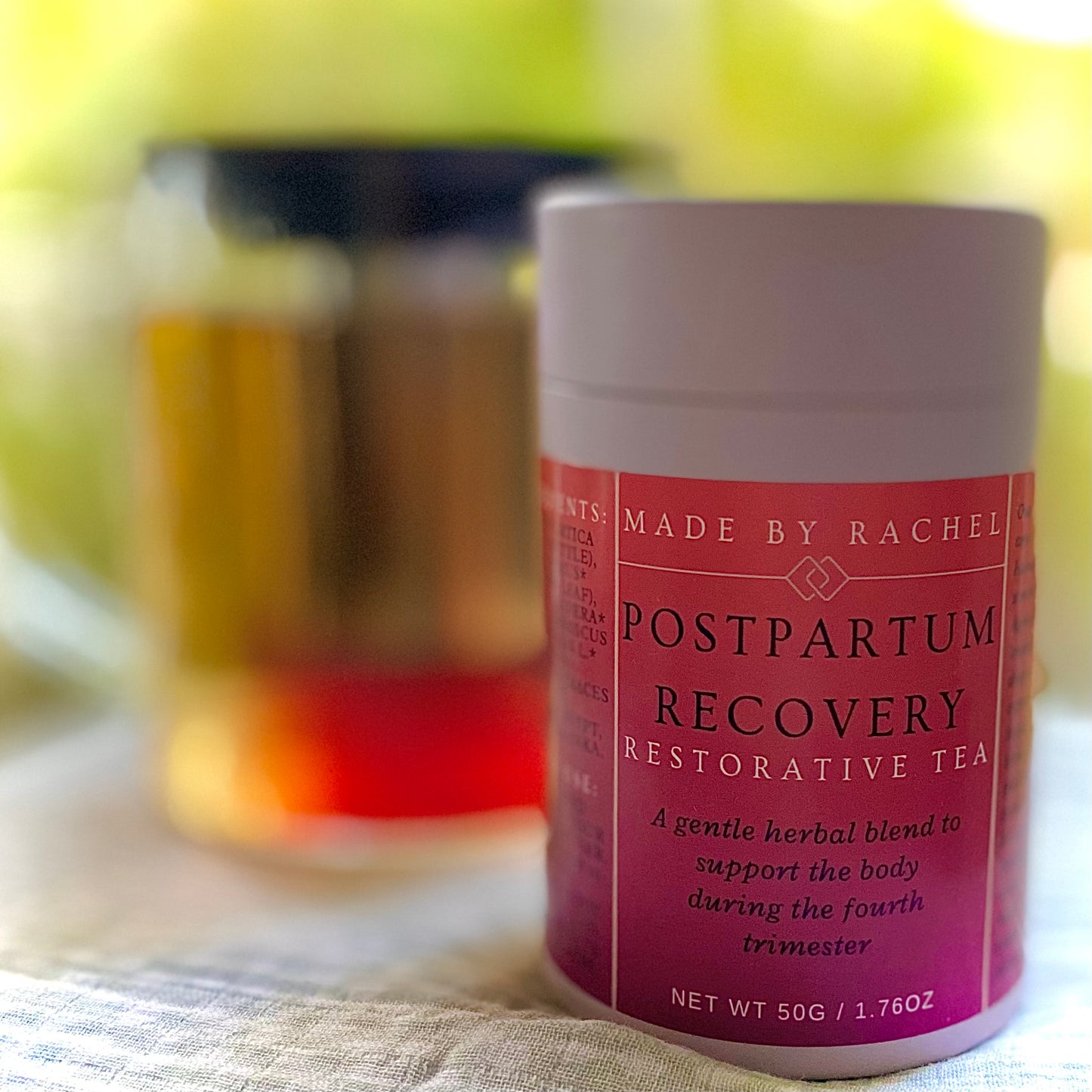 Postpartum Recovery Tea | Herbal Tea for Iron and Mineral Support | Restorative Herbal Blend for New Mums