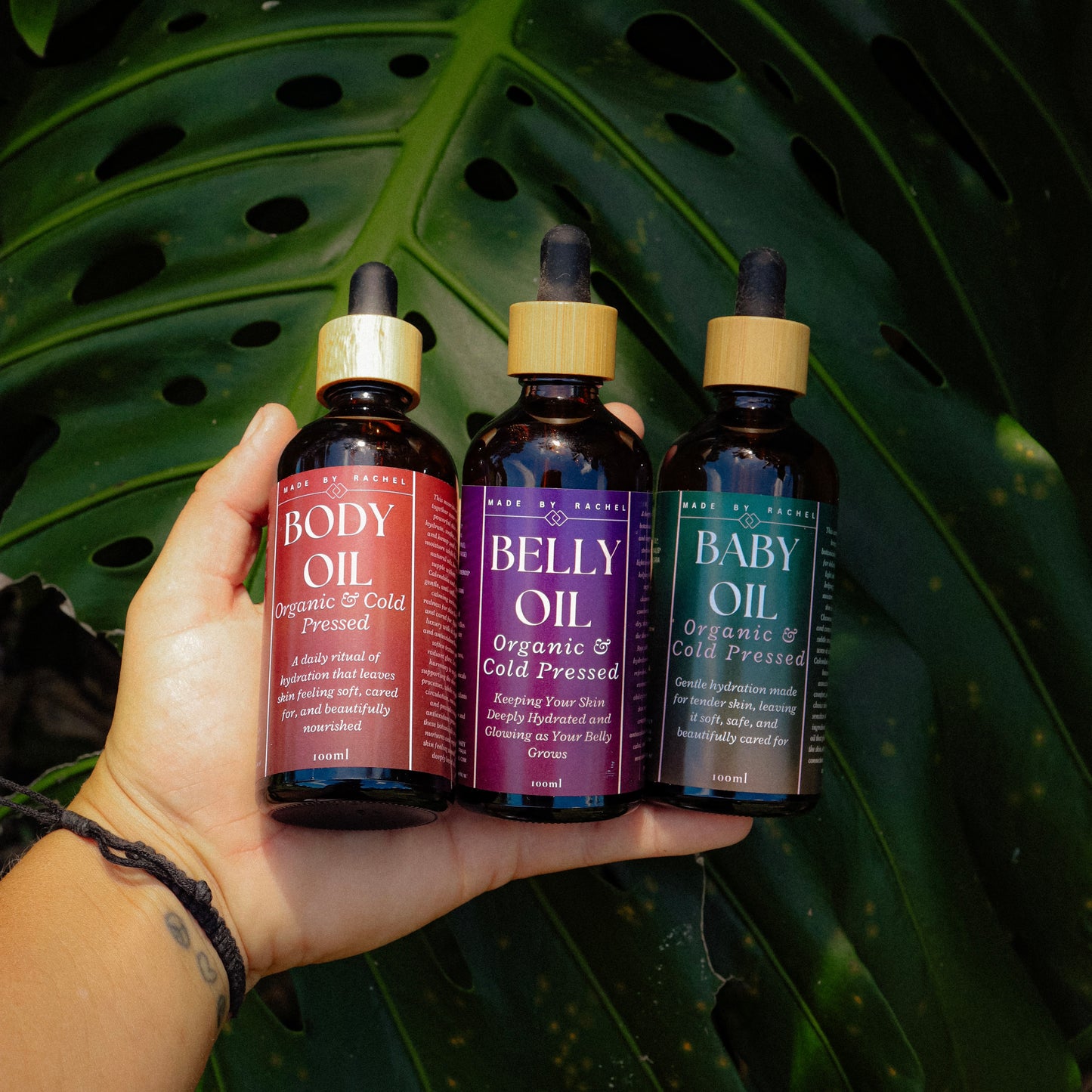 Trio of Oils: Body Oil, Belly Oil, Baby Oil