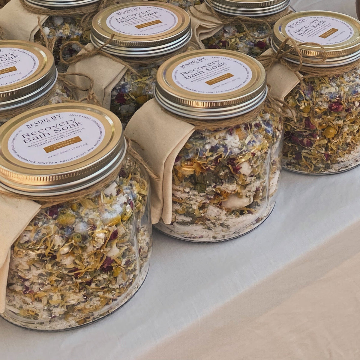 Recovery Bath Soak | Organic & Natural Bath Salts | Herbal Magnesium Soak for Muscle Recovery