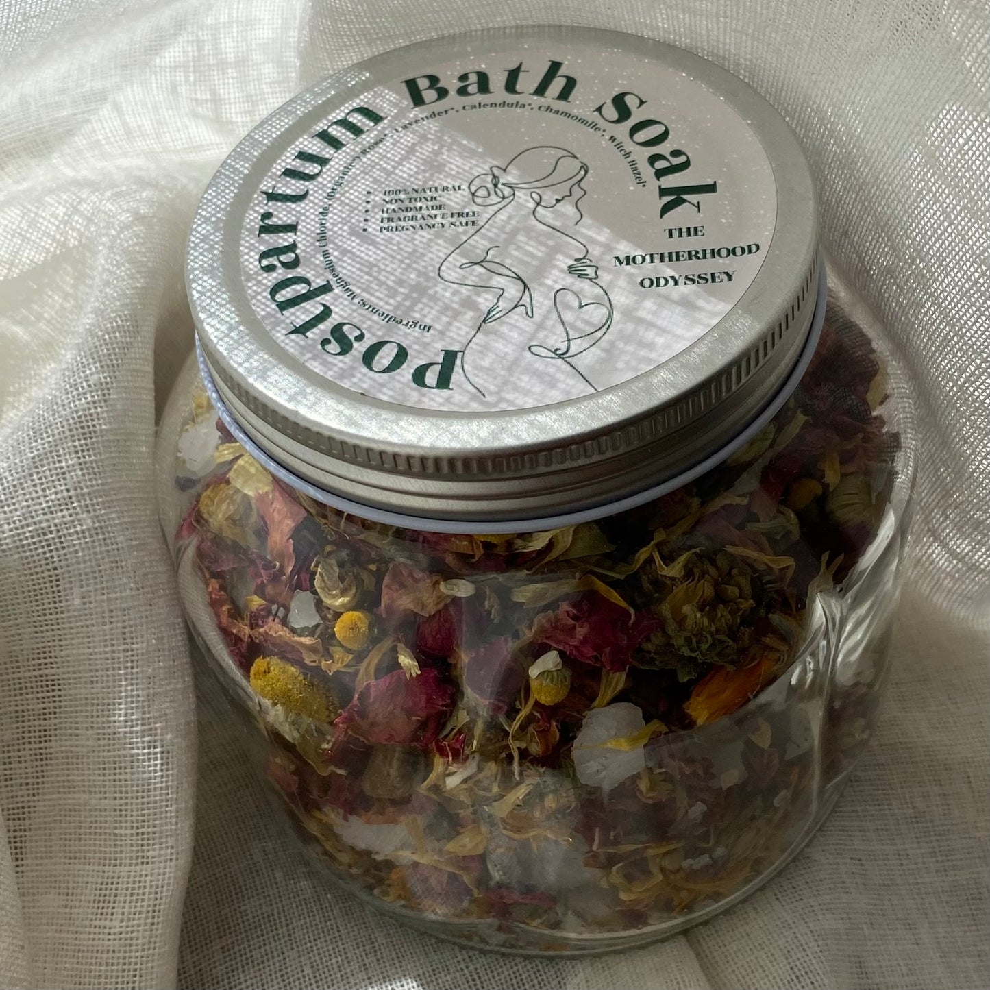 Organic Postpartum Bath Soak | Postpartum Bath Salts | Healing Magnesium Soak