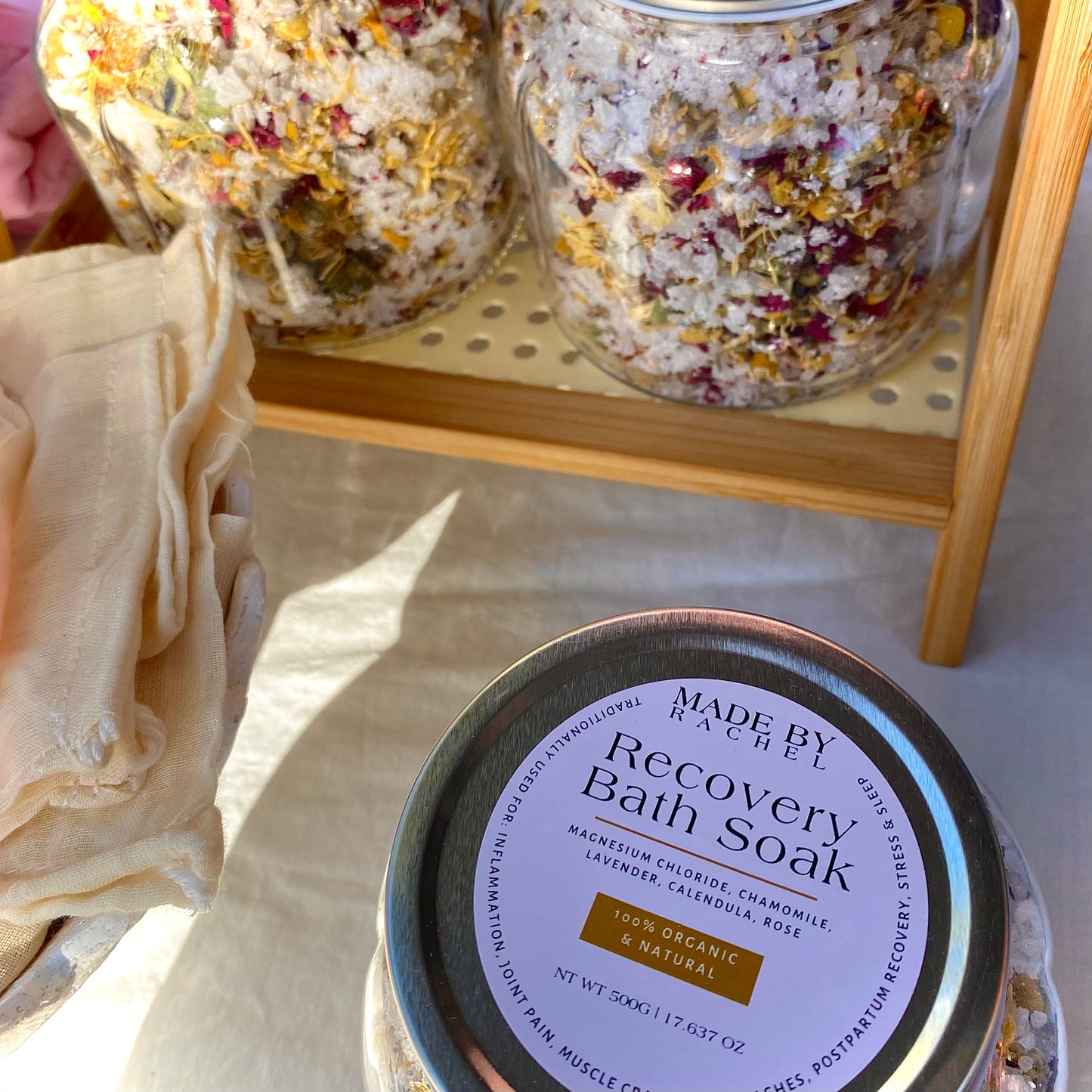 Recovery Bath Soak | Organic & Natural Bath Salts | Herbal Magnesium Soak for Muscle Recovery