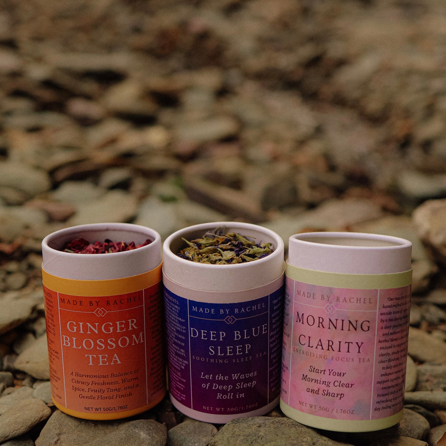 Organic Tea Trio | All-Day Wellness Herbal Tea Collection | Rise, Restore, Rest |