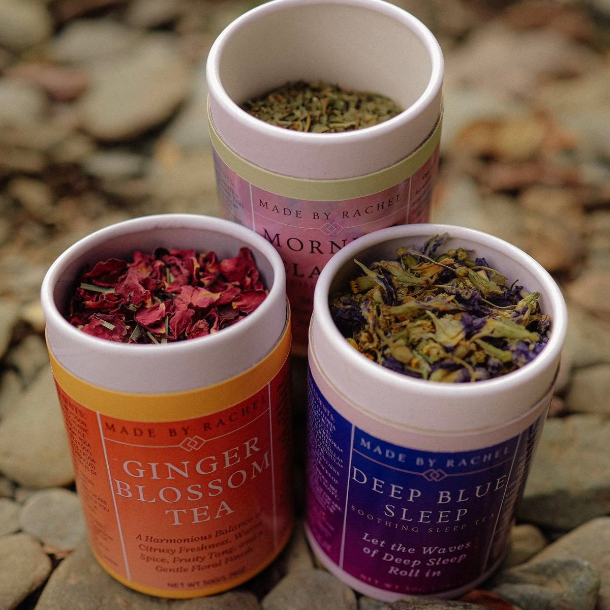 Organic Tea Trio | All-Day Wellness Herbal Tea Collection | Rise, Restore, Rest |