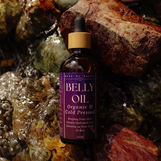 Organic Belly Oil for Pregnancy | Organic Belly Oil for Stretch Marks | Organic Oil for Stretch Mark Prevention | Pregnancy Safe Belly Oil